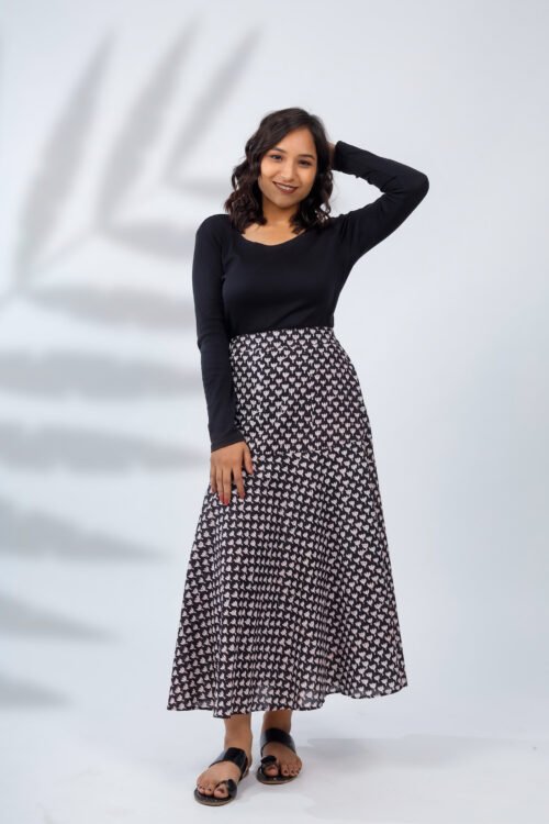 MIDNIGHT BLOOM SKIRT