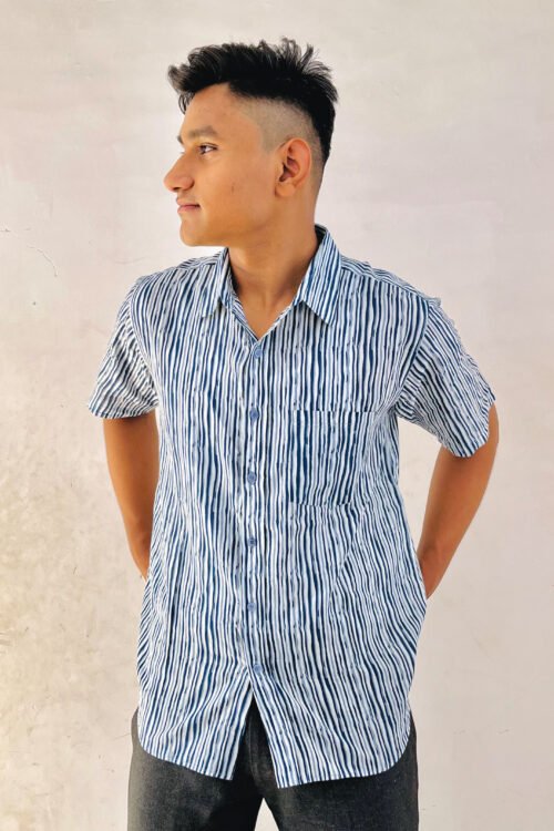 MENS BLOCKPRINT STREAKS SHIRT