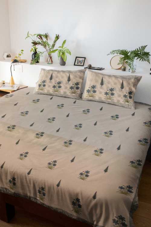 JAIPURI PERCALE HAND BLOCK PRINTED BEDSHEETS