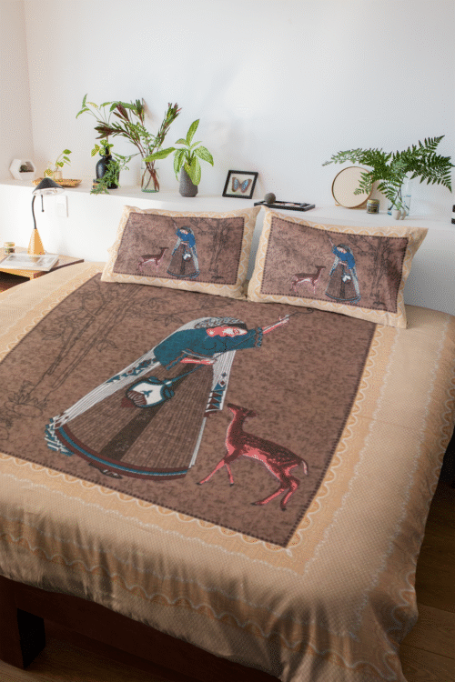 JAIPURI COTTON SCREEN PRINTED BEDSHEET