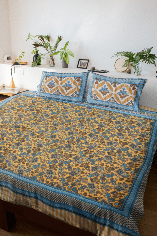 Jaipuri Cotton Screen Printed Bedsheets