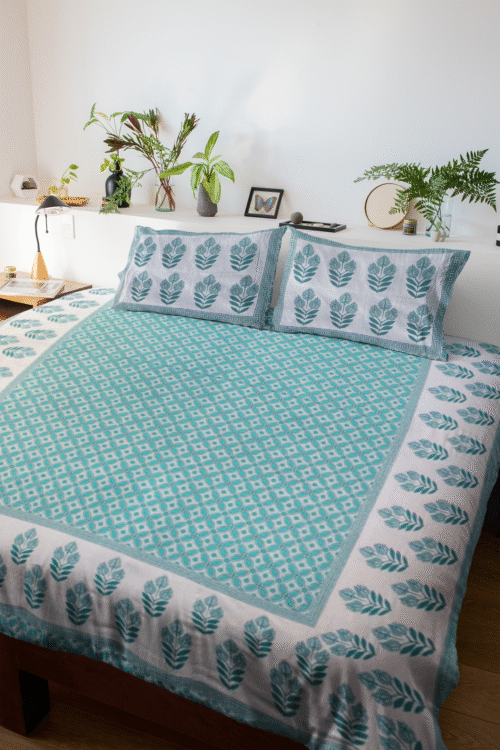 JAIPURI COTTON   SCREEN PRINTED BEDSHEET
