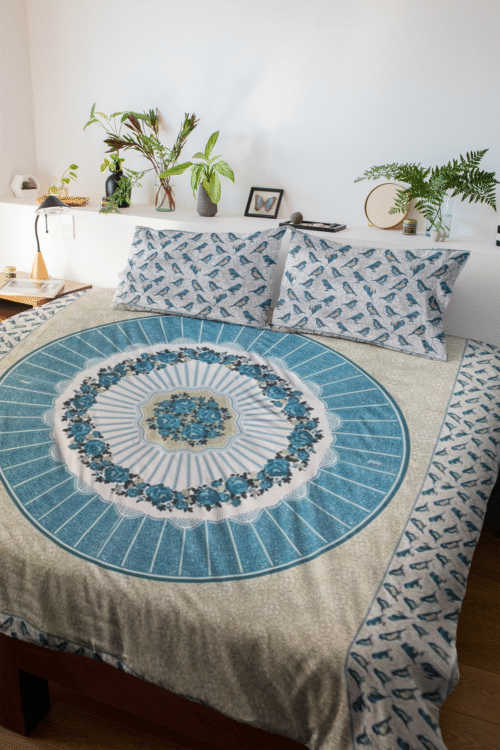 JAIPURI COTTON SCREEN PRINTED BEDSHEET