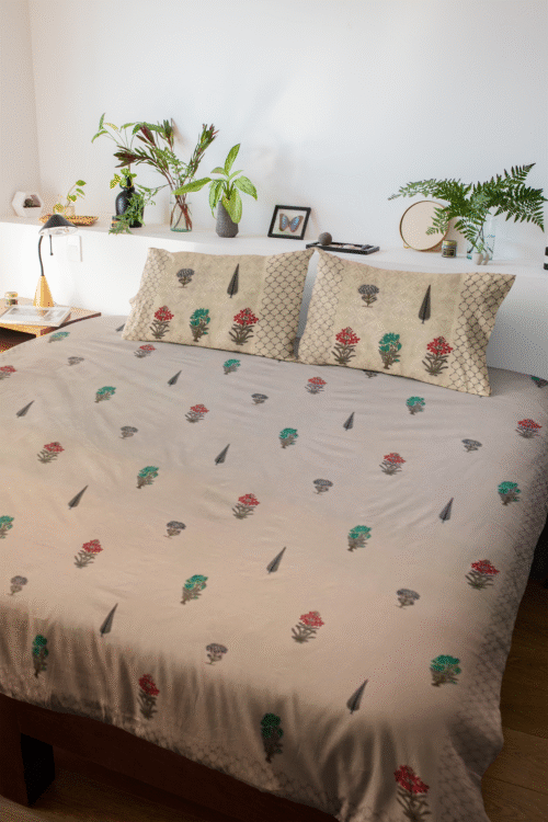 JAIPURI PERCALE HAND BLOCK PRINTED BEDSHEETS