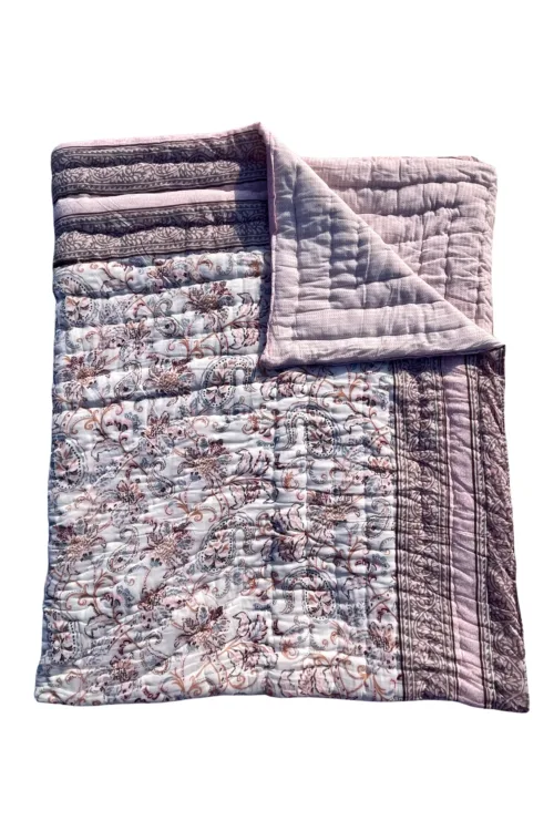 JAIPURI SCREEN PRINTED REVERSIBLE QUILT